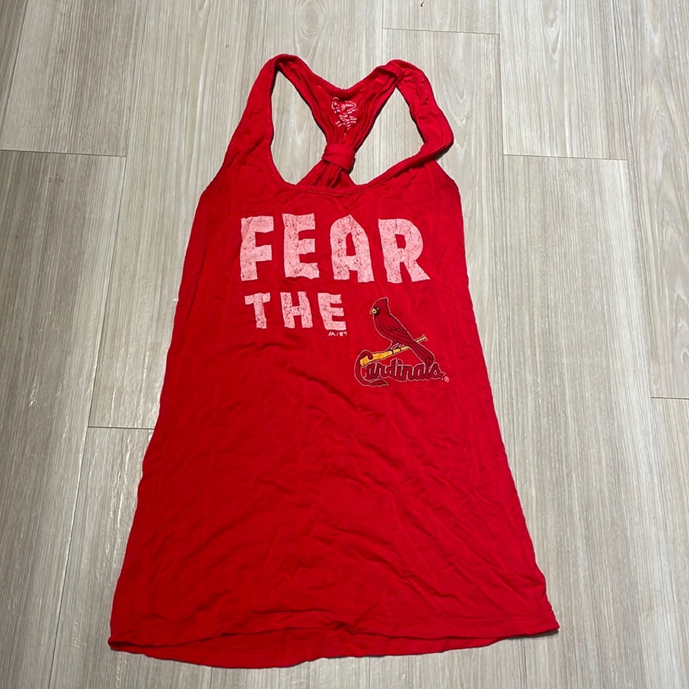 Women’s St. Louis Cardinals racer back tank top | Small | LIKE NEW